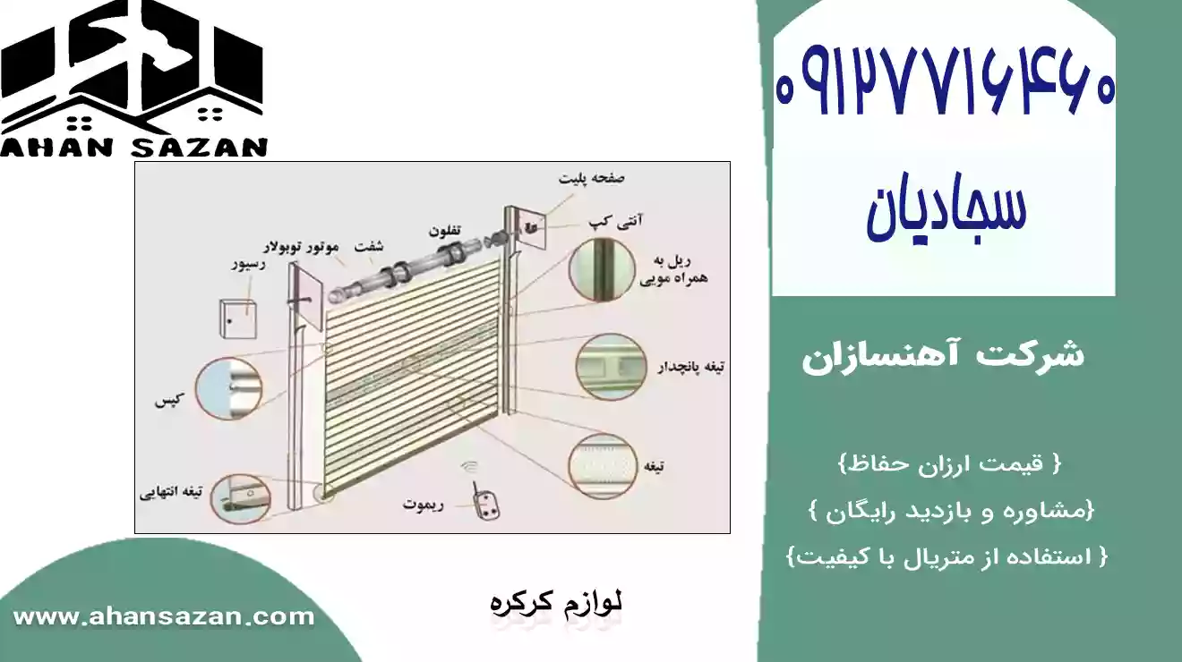 راه‌اندازی درب کرکره‌ای اتوماتیک فلزی شرق تهران